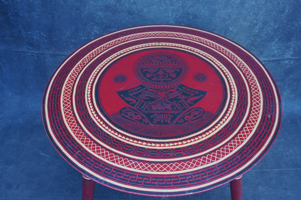 Maldives Hand-Lacquered Game/Coffee Table 1970S F2659