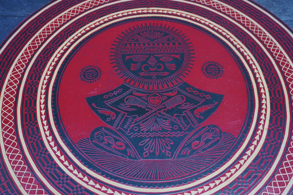 Maldives Hand-Lacquered Game/Coffee Table 1970S F2659