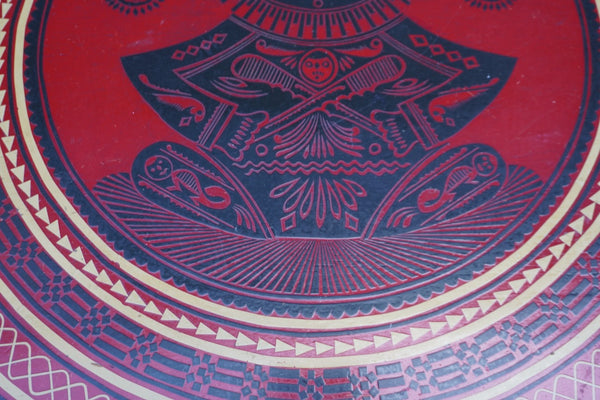 Maldives Hand-Lacquered Game/Coffee Table 1970S F2659