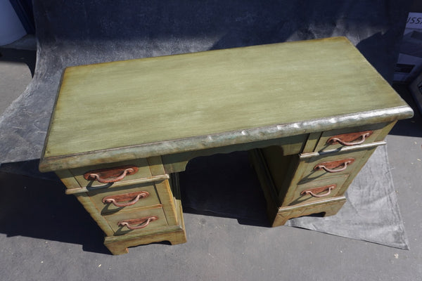 Monterey Classic Green Decorated Desk/Vanity F2663
