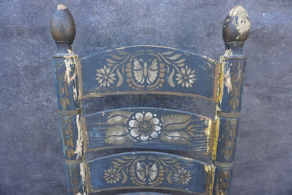 Mexican Colonial Rush Seat Chair circa 1920s F2670