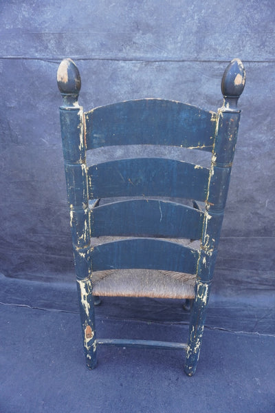 Mexican Colonial Rush Seat Chair circa 1920s F2670