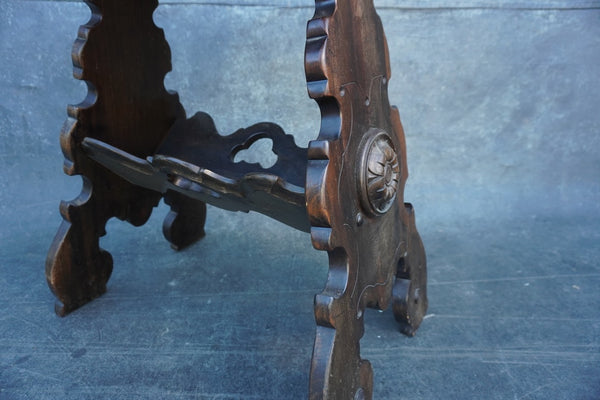 Spanish Solid Walnut Book Table F2720