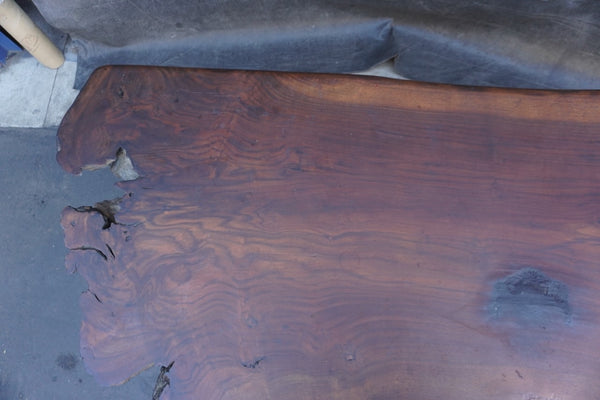 Mid-Century Raw Slab Live-Edge Walnut Coffee Table F2729