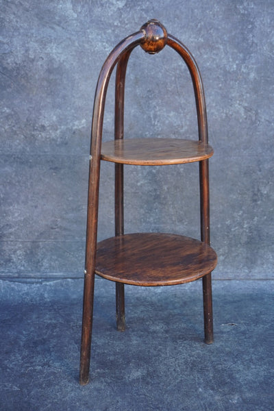 Thonet-Style Bentwood Two-Tiered Serving Stand F2732
