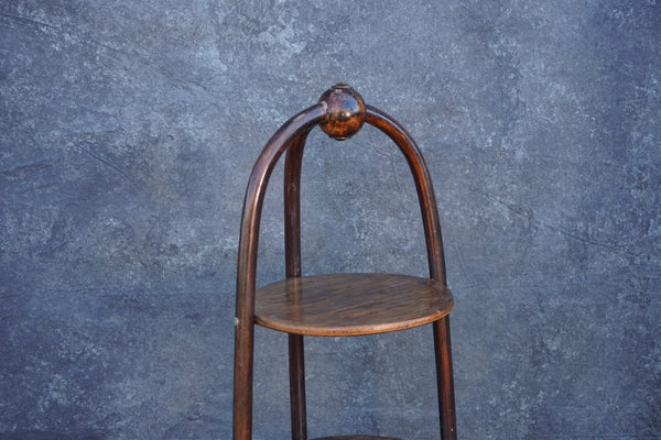 Thonet-Style Bentwood Two-Tiered Serving Stand F2732