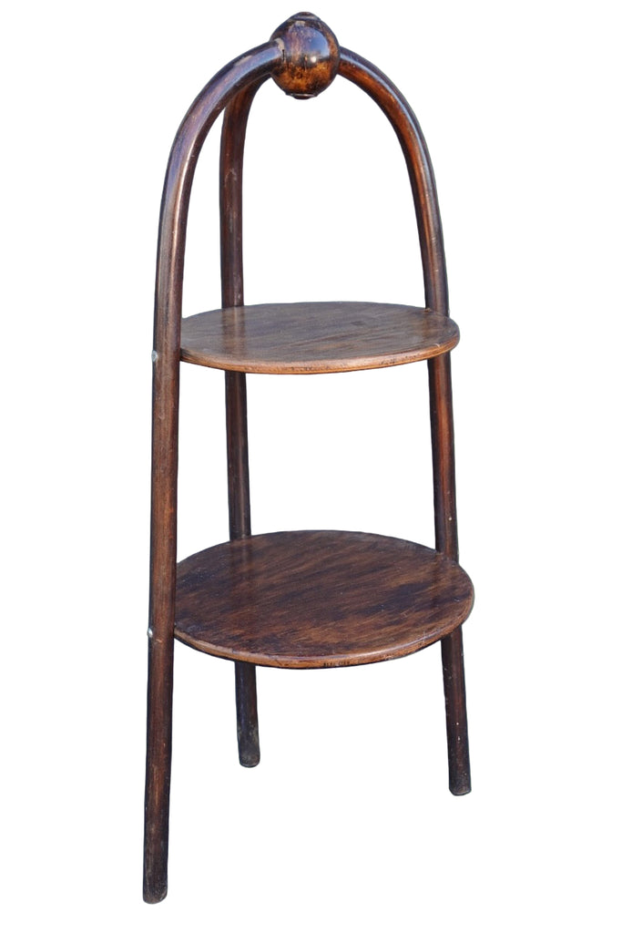 Thonet-Style Bentwood Two-Tiered Serving Stand F2732