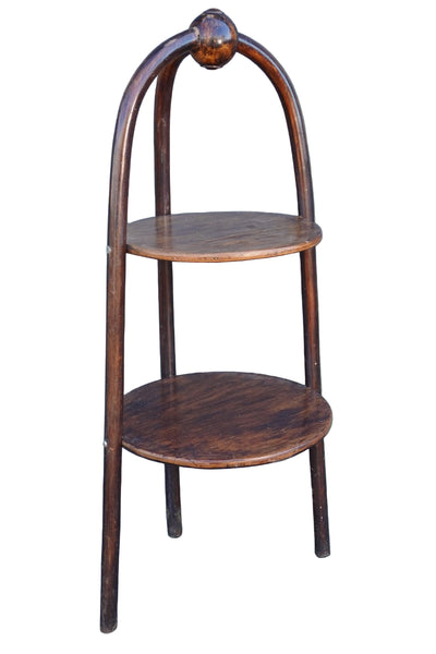 Thonet-Style Bentwood Two-Tiered Serving Stand F2732
