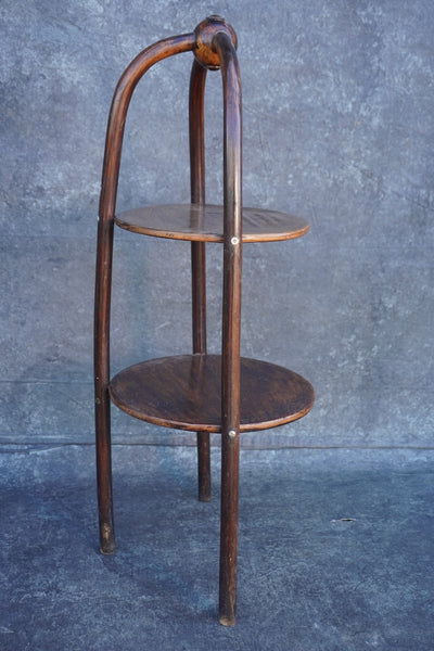 Thonet-Style Bentwood Two-Tiered Serving Stand F2732