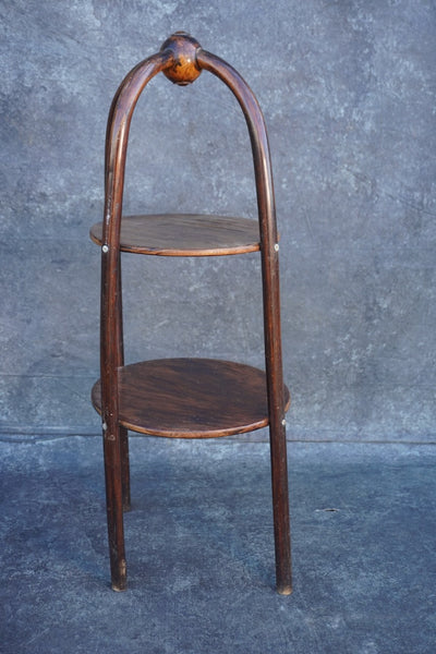 Thonet-Style Bentwood Two-Tiered Serving Stand F2732