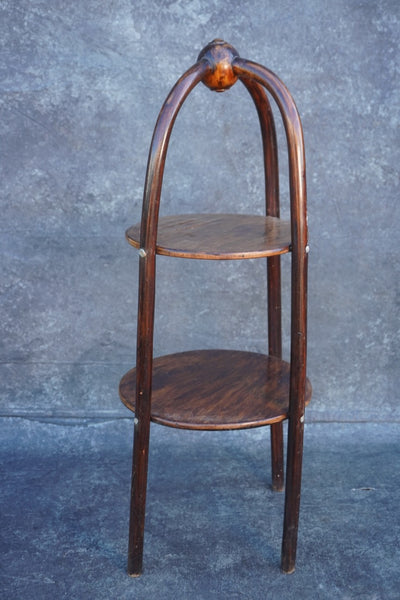 Thonet-Style Bentwood Two-Tiered Serving Stand F2732