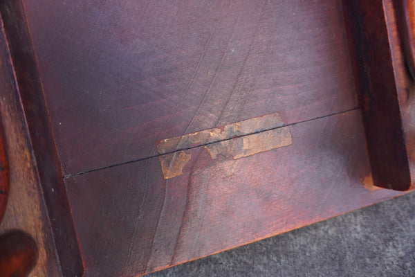 2 Thonet Nesting Tables in Imitation Bamboo Style in Orange Finish  F2733