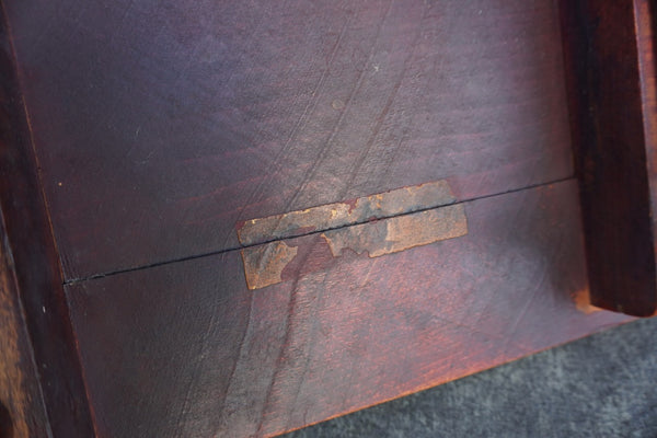 2 Thonet Nesting Tables in Imitation Bamboo Style in Orange Finish  F2733