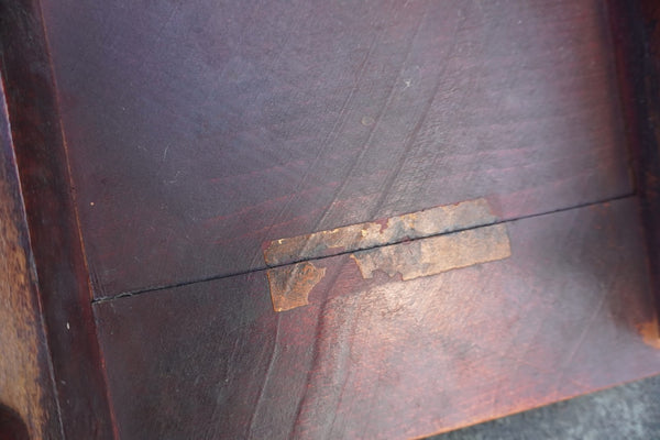 2 Thonet Nesting Tables in Imitation Bamboo Style in Orange Finish  F2733