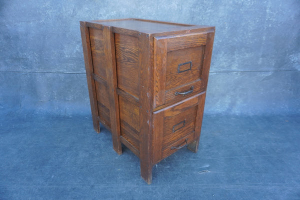 Wooden Arts and Crafts File Cabinet by Weis F2743