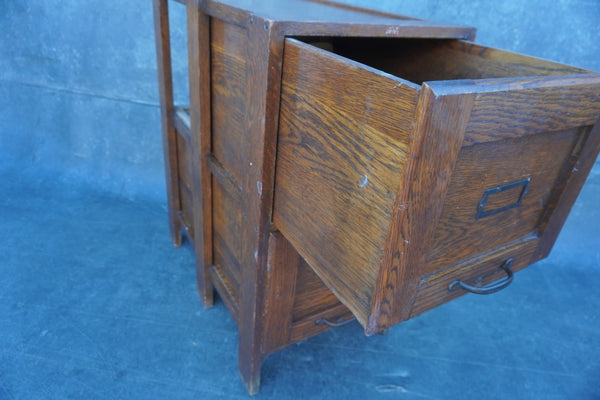 Wooden Arts and Crafts File Cabinet by Weis F2743