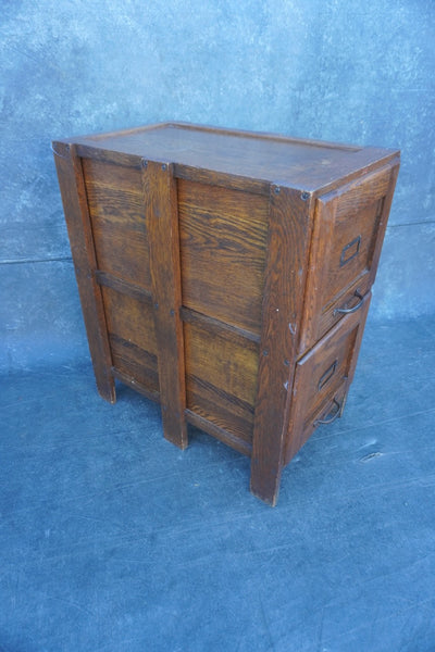 Wooden Arts and Crafts File Cabinet by Weis F2743