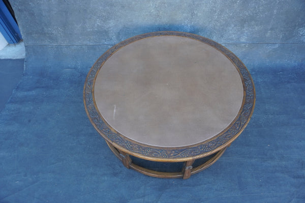 Romweber Cali-Revival Leather Top Coffee Table F2751