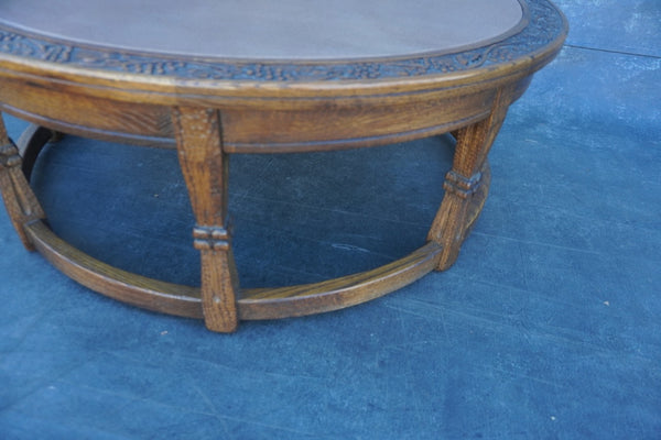 Romweber Cali-Revival Leather Top Coffee Table F2751