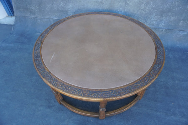 Romweber Cali-Revival Leather Top Coffee Table F2751