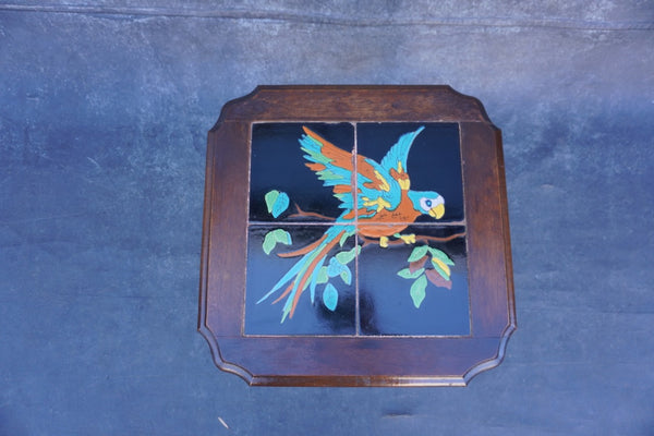 Taylor Tile Table with Parrot Design F2757