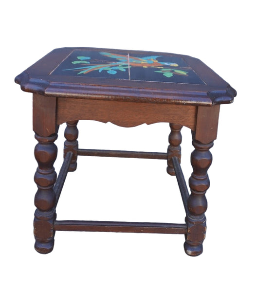 Taylor Tile Table with Parrot Design F2757