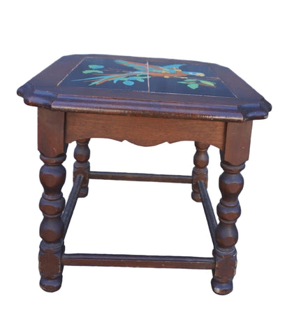 Taylor Tile Table with Parrot Design F2757