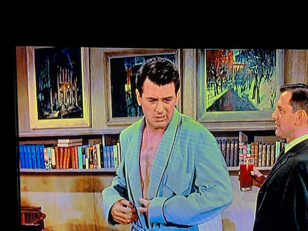 Edgar O Kiechle  Sleeping Town Featured in Rock Hudson Apartment Pillow Talk Oil on Board P3075