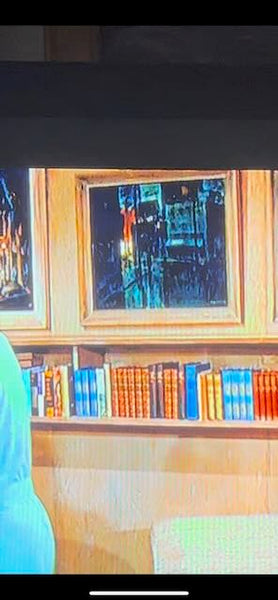 Edgar O Kiechle  Sleeping Town Featured in Rock Hudson Apartment Pillow Talk Oil on Board P3075