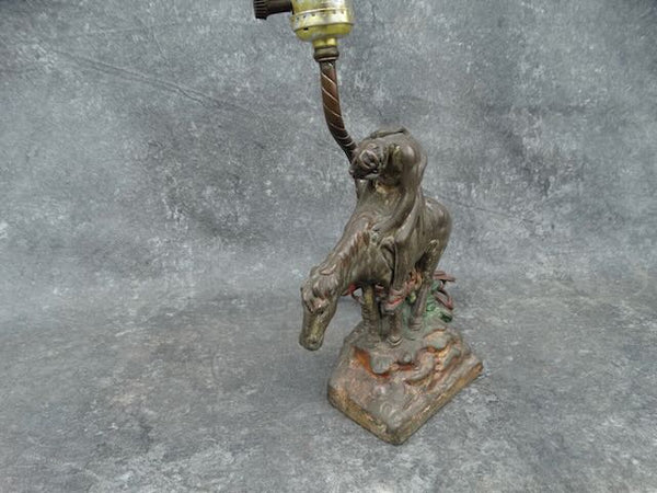 End Of The Trail - Brass Bedside Lamp L761