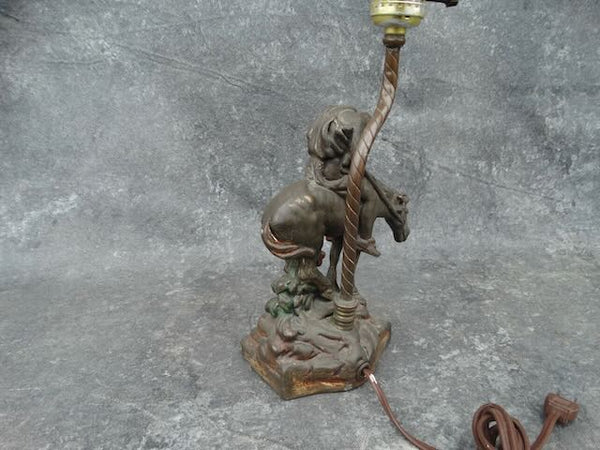 End Of The Trail - Brass Bedside Lamp L761