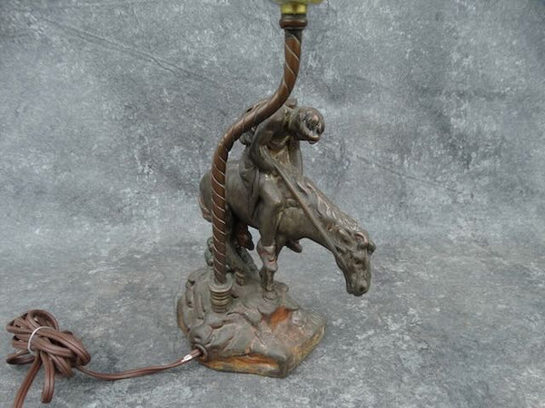 End Of The Trail - Brass Bedside Lamp L761