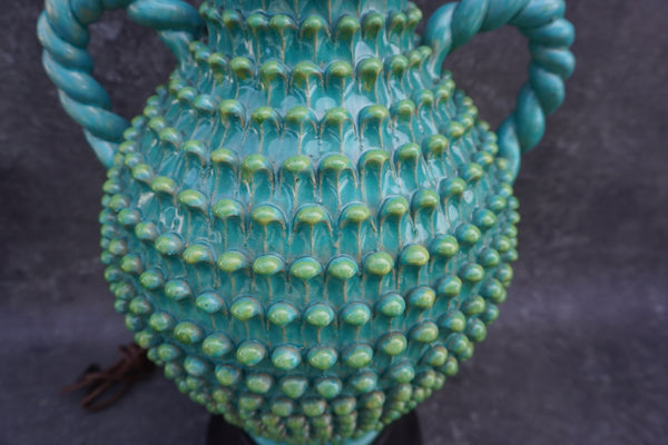 Italian Hand-formed Pottery Table Lamp Late 40s Early 50s L786