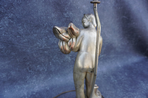 Art Deco Goddess Figural Lamp  L787