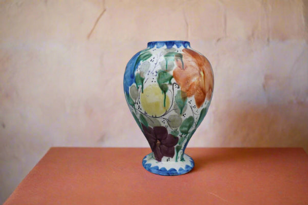 Colorful Oaxacan Dripware Vase c.1930s M1940