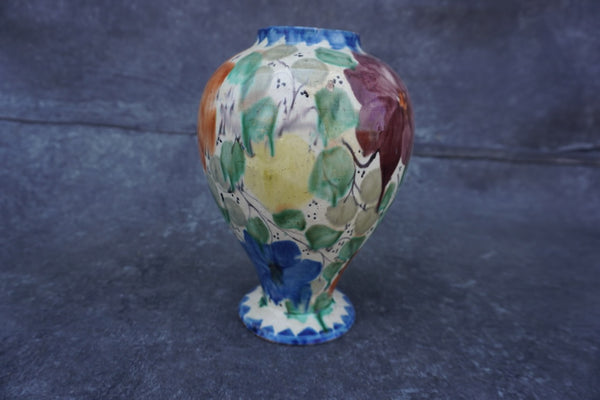 Colorful Oaxacan Dripware Vase c.1930s M1940