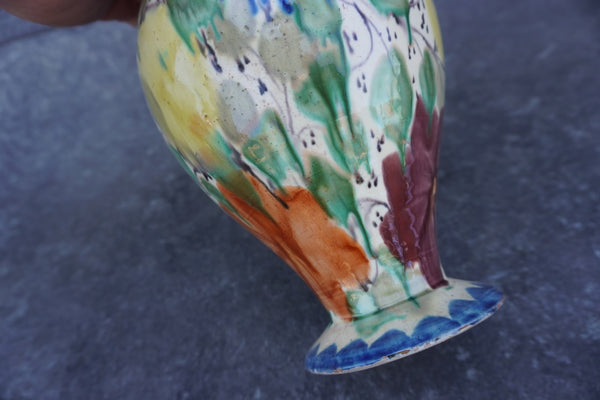 Colorful Oaxacan Dripware Vase c.1930s M1940