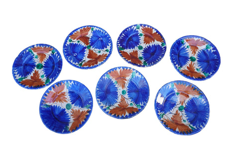 Oaxacan Hand Painted Plates, set of six M1954