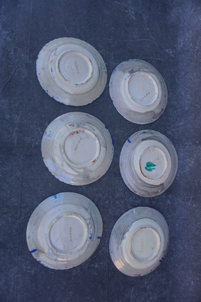 Oaxacan Hand Painted Plates, set of six M1954