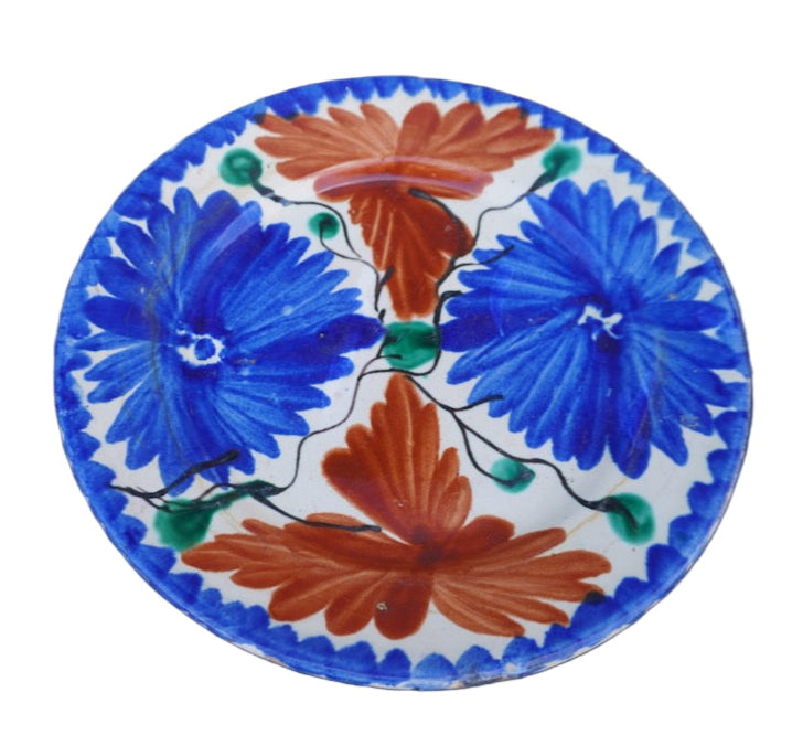 Single Oaxacan Hand-Painted Plate M1955
