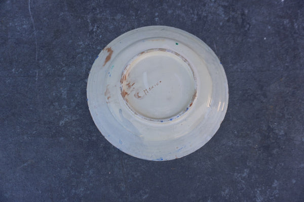 Single Oaxacan Hand-Painted Plate M1955