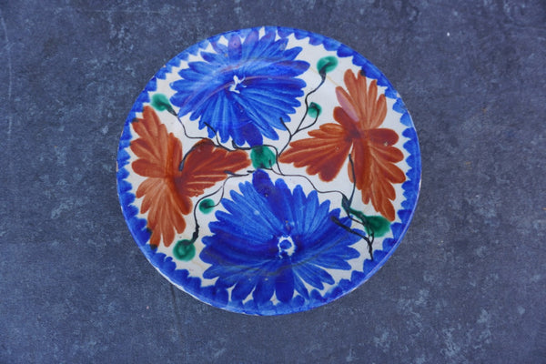 Single Oaxacan Hand-Painted Plate M1955