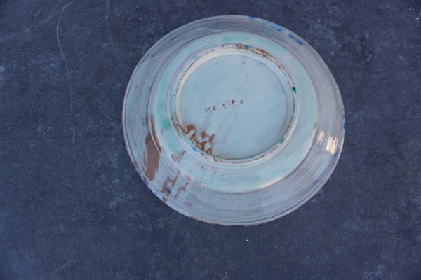 Single Oaxacan Hand-Painted Dinner Plate M1957