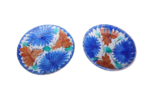 Pair of Oaxacan Hand-Painted Small Plates M1958