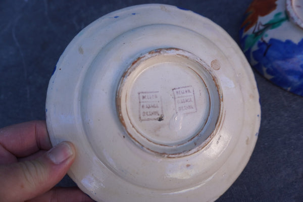 Pair of Oaxacan Hand-Painted Small Plates M1958