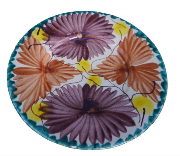 Single Oaxacan Hand-Painted Dinner Plate M1959