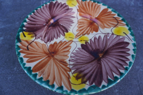 Single Oaxacan Hand-Painted Dinner Plate M1959