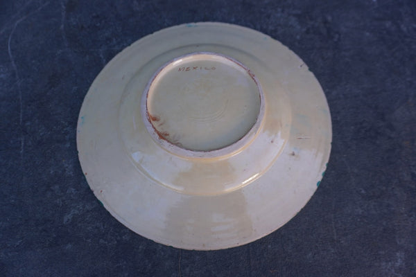 Single Oaxacan Hand-Painted Dinner Plate M1959