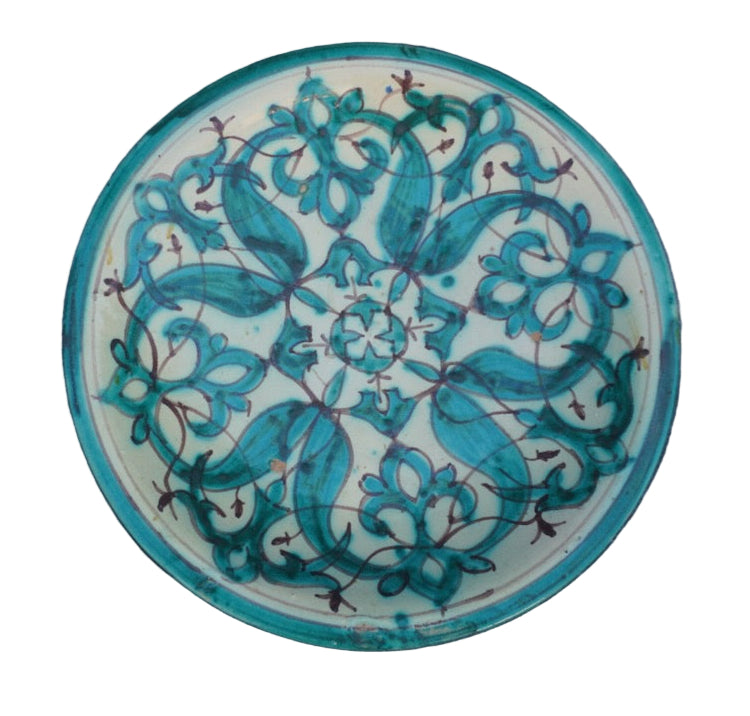 Spanish Hispano-Moresque 19th Century Wall Plate M1960