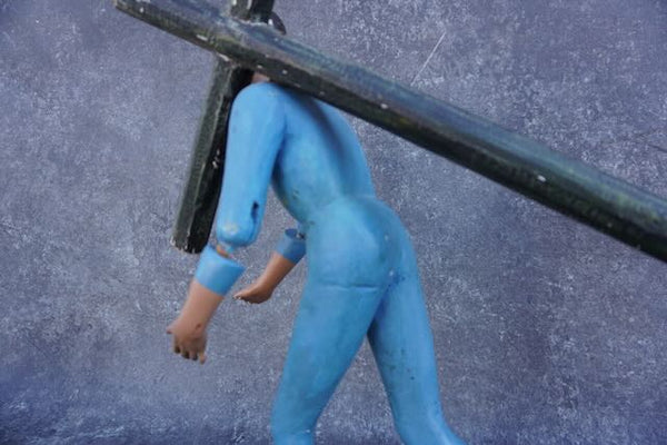 Articulated Santo of Jesus Carrying The Cross - Late 19th Century M2957